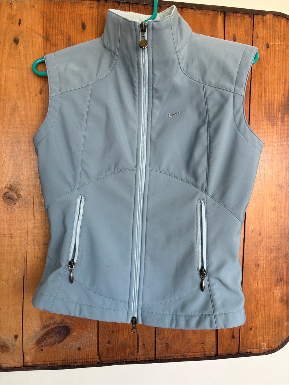 Nike Women's Light Blue Sleeveless Softshell Vest